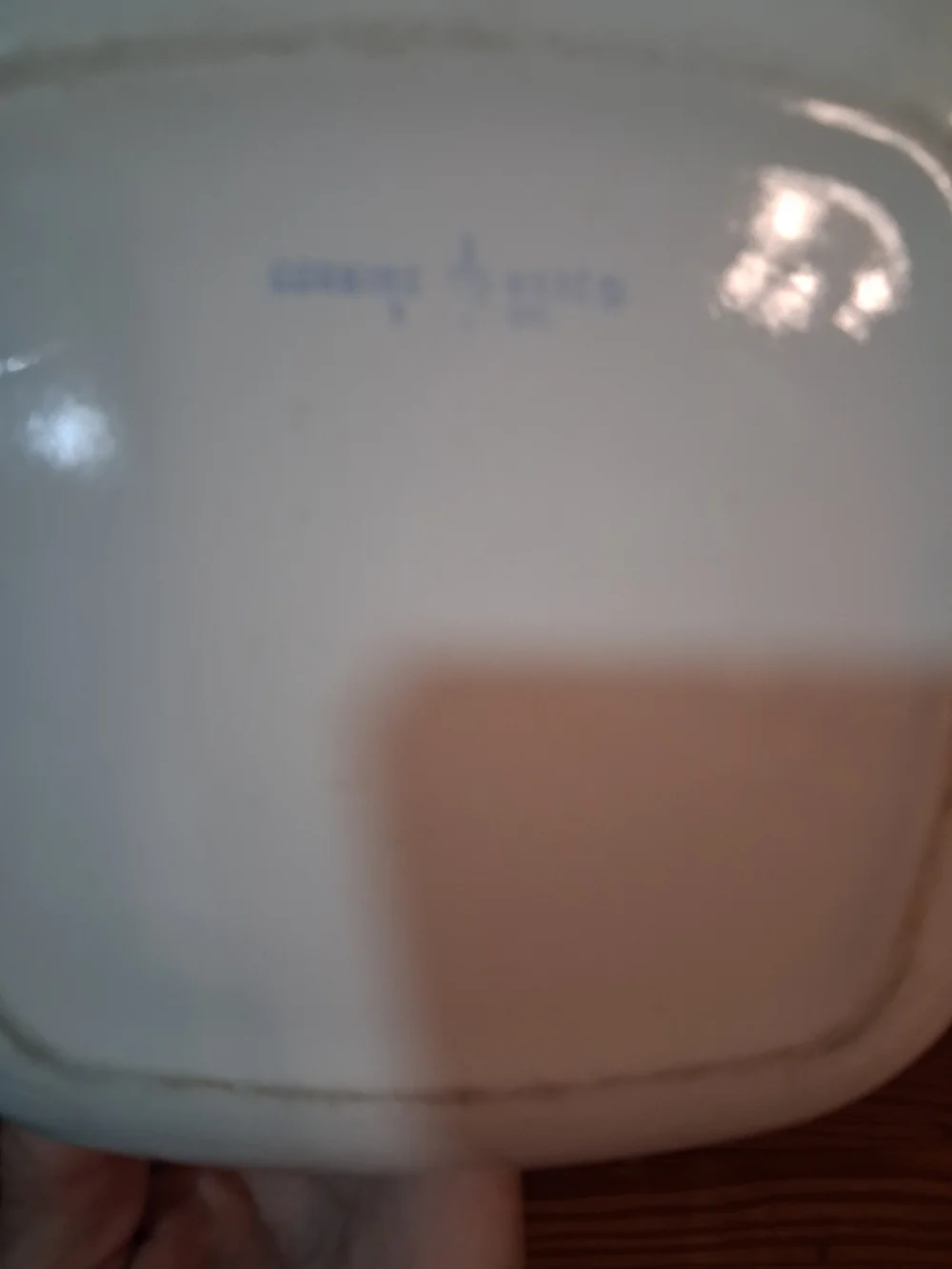 Corningware White Casserole Dishes with Blue Cornflower and Glass Lid